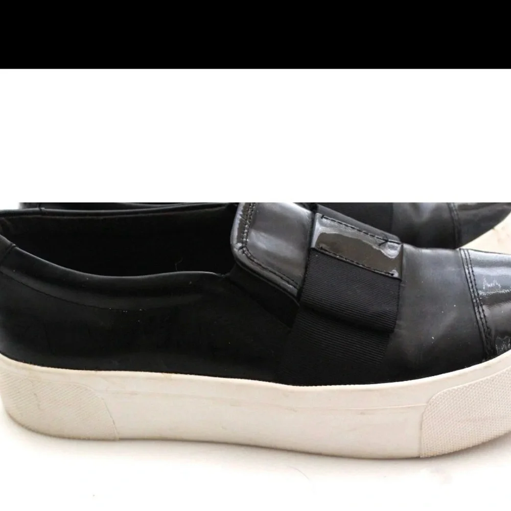 DKNY Y2K Chunky Black Slip on Shoes Sz 8 Baddie Goth Grunge